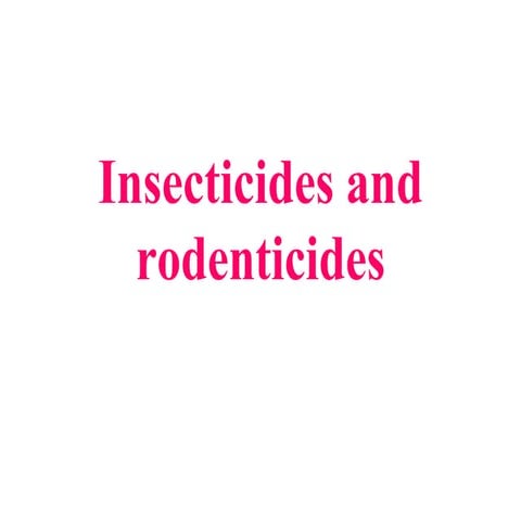 Mosquito Control Measures, Insecticides rodents dipesh.ppt