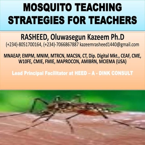 MOSQUITO STRATEGY FOR TEACHERS enhancement