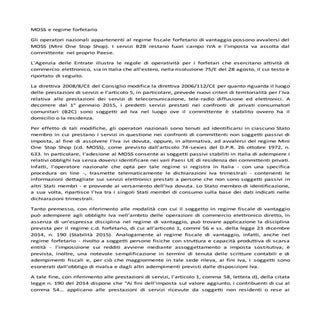 Moss e regime forfetario