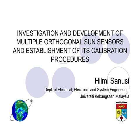Investigation of Multiple Orthogonal SunSensor