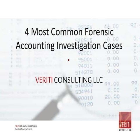 Case study on forensic audit | PPTX