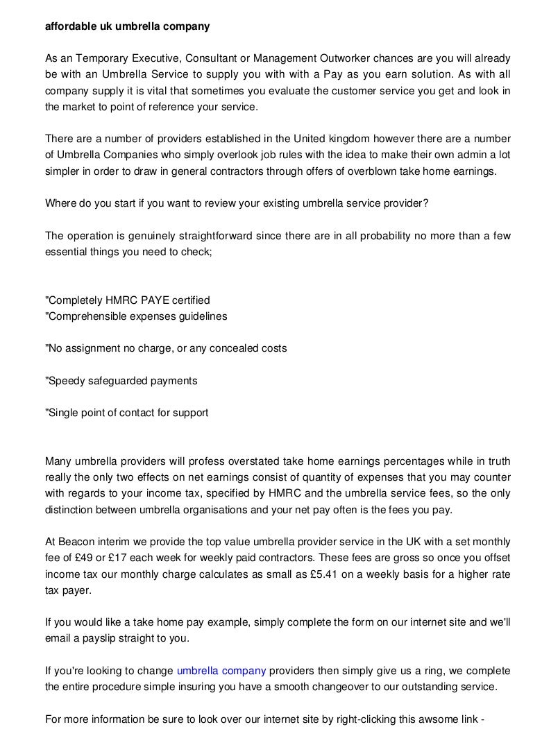 top 5 umbrella companies