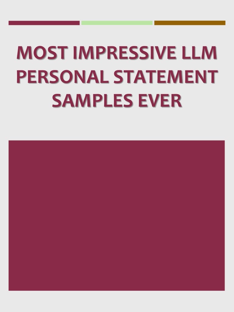 durham llm personal statement