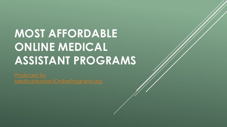 Most Affordable Online Medical Assistant Programs