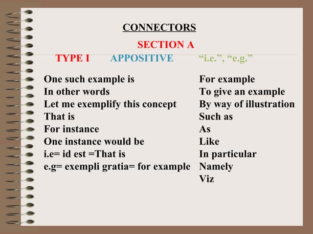 Most common connectors