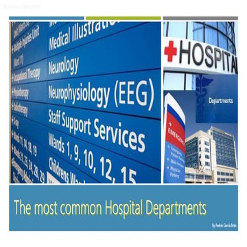 Most common hospital departments