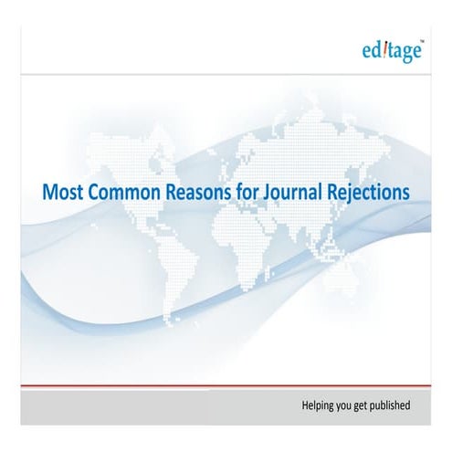 Most common reasons for journal rejections | PDF