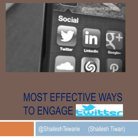 Most effective ways to engage on twitter