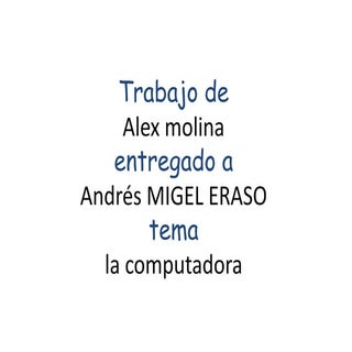 LA COMPUTADORA