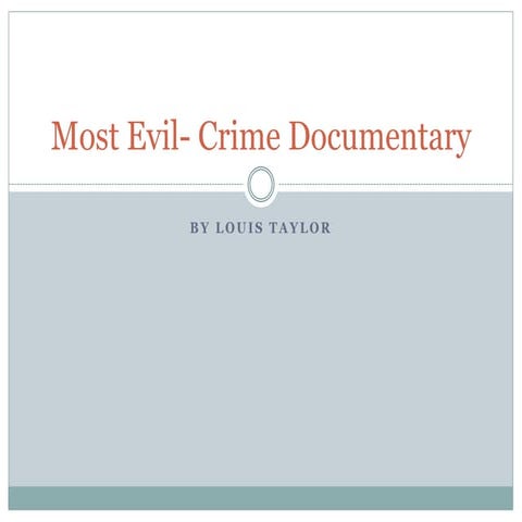 Most evil  crime documentary