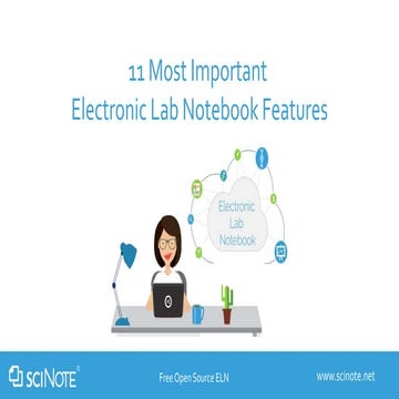 Most important features when choosing an electronic lab notebook