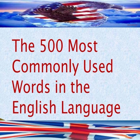 The 500 Most Commonly Used Words in the English Language