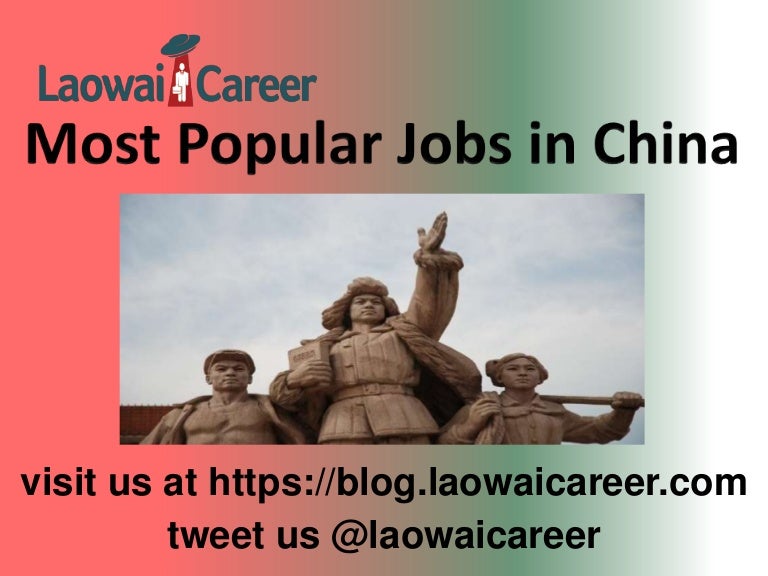 Most Popular Jobs in China