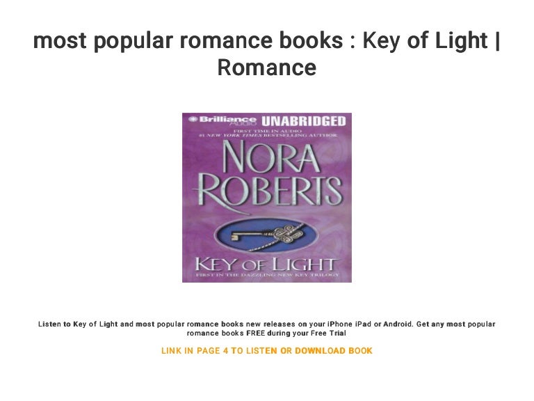 most popular romance books Key of Light Romance