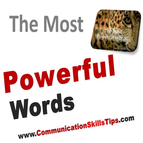 Most powerful words in english