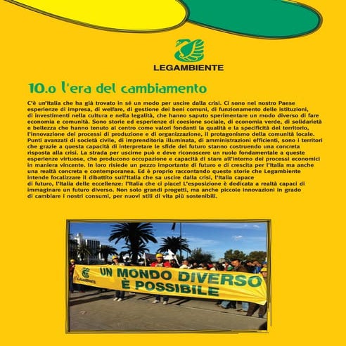 10.0 L'era del cambiamento