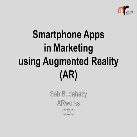 Augmented Reality presentation of ARworks 