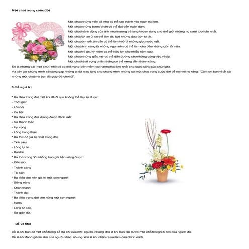 Mot chut trong cuoc doi