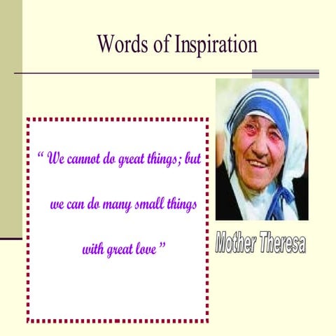 Thus Spake Mother Teresa 