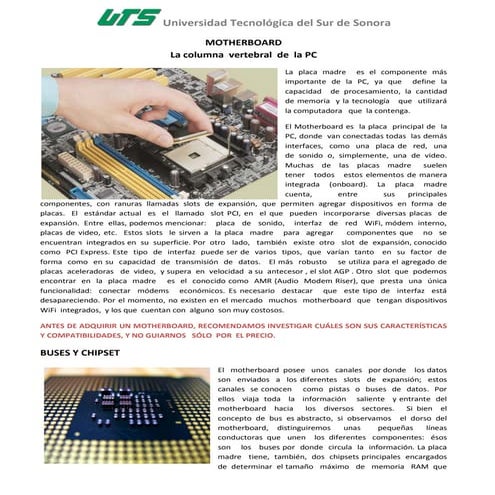 Presentación de motherboard | PPTX
