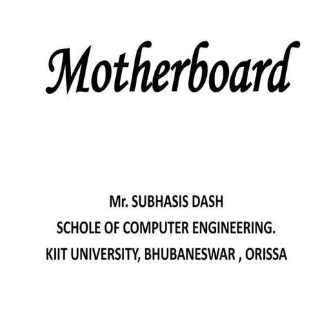 Motherboard | PPTX