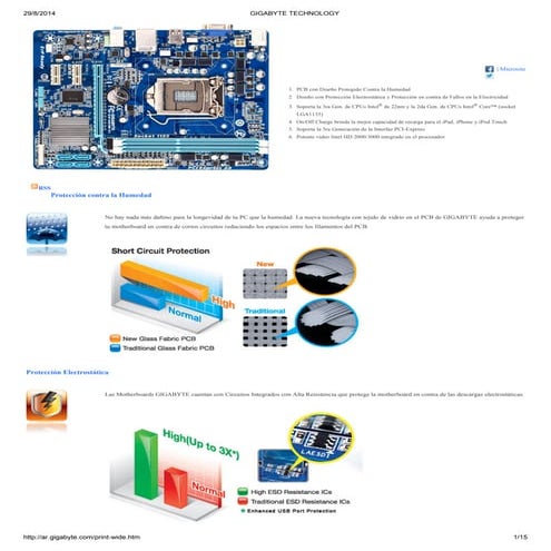 Motherboard Gigabyte GA H61 M-S1