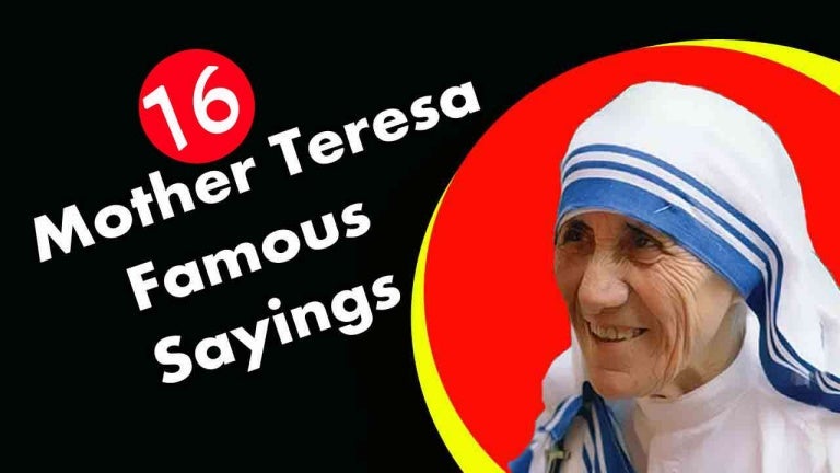 Mother Teresa Famous Quotes