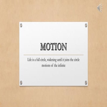 Motion ppt for class 9