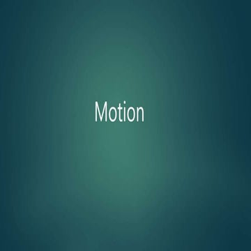 Motion | PPT