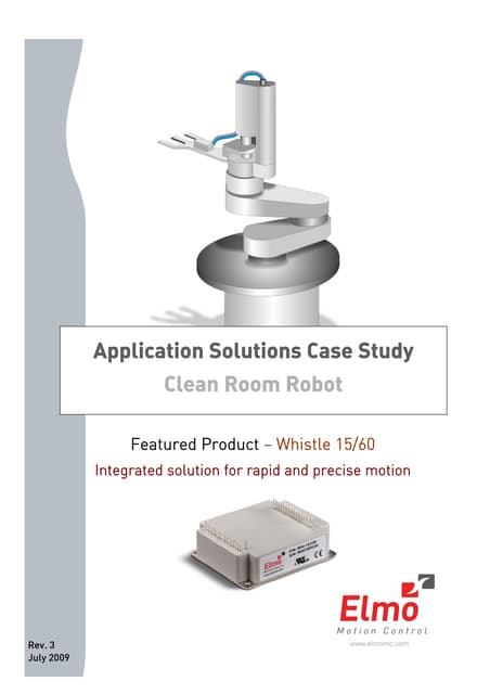 Motion control application for clean room robot