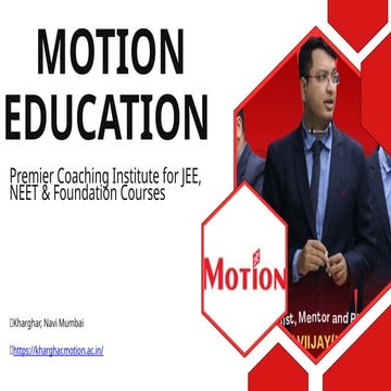 Motion Education | Best Institute in Kharghar | PPTX