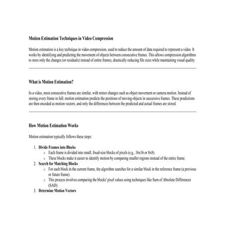 Motion Estimation Techniques in Video Compression.docx