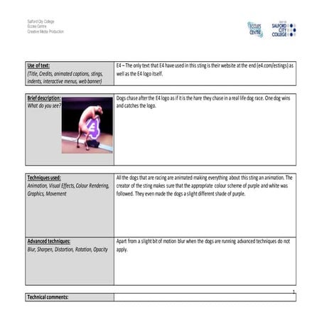 Motion graphics worksheet  e4