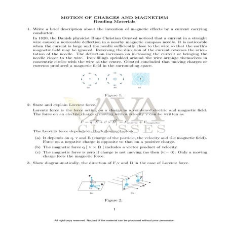 moving charges and magnetism class 12 pdf download