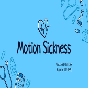 Motion sickness