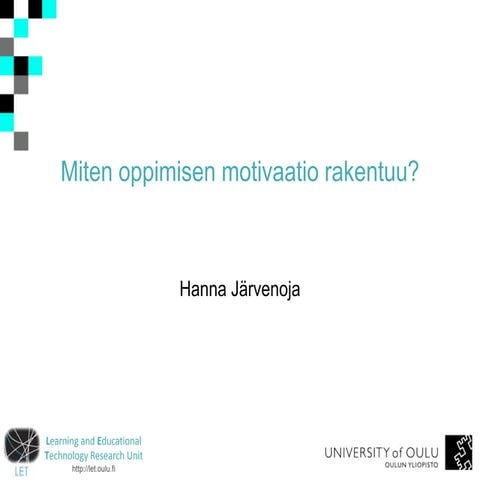 Motivaatio&Oppiminen