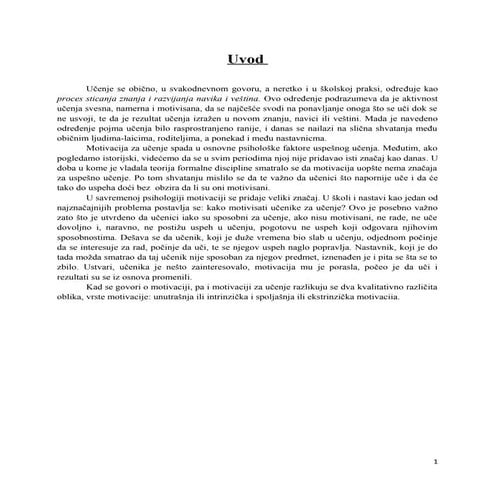 Motivacija za ucenje