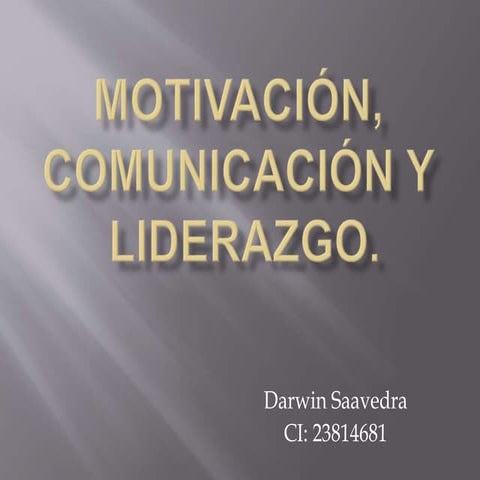 Motivación,