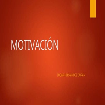 Motivación parte 1