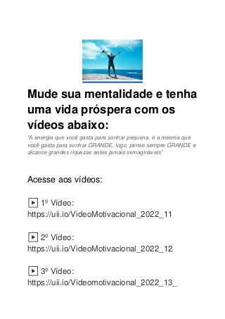 Aprenda a usar a mente para atrair prosperidade