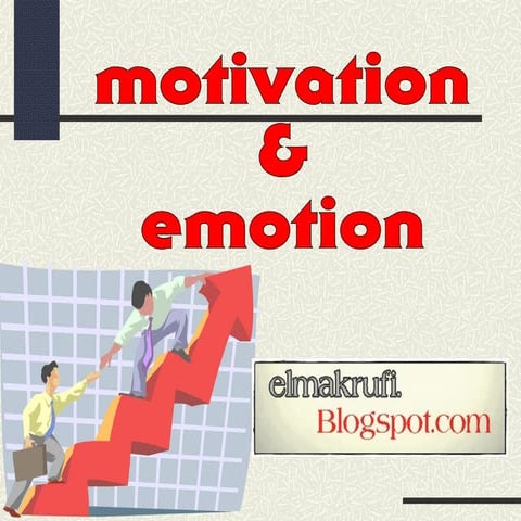 Motivasi emosi