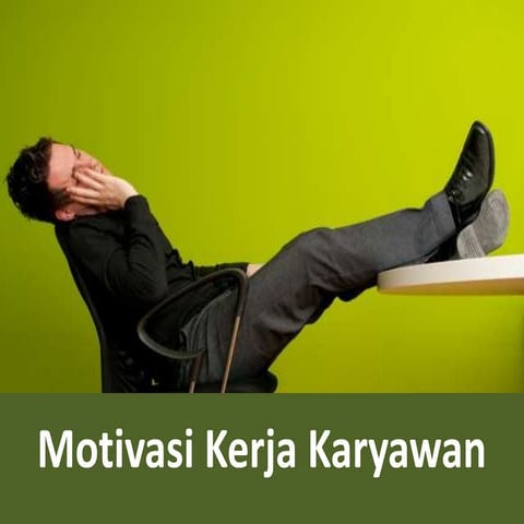 Materi Pelatihan Motivasi Kerja Karyawan 