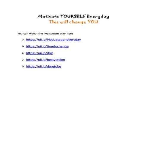 Motivate yourself everyday | PDF