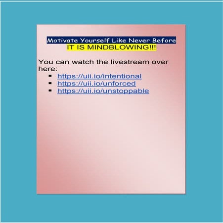 Motivate yourself like never before | PDF