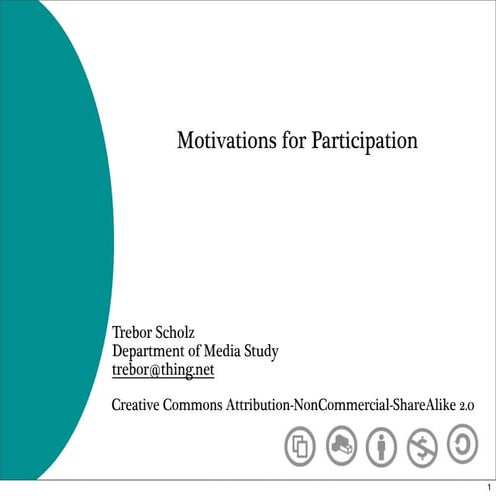 Motivating People to Participate
