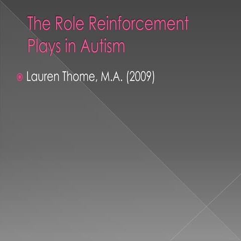 Motivating Children With Autism