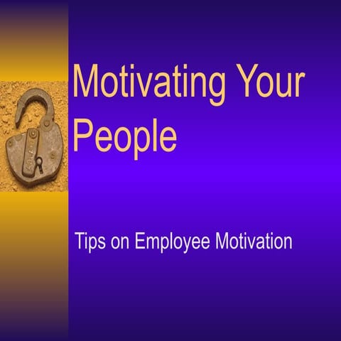 Motivating Employee