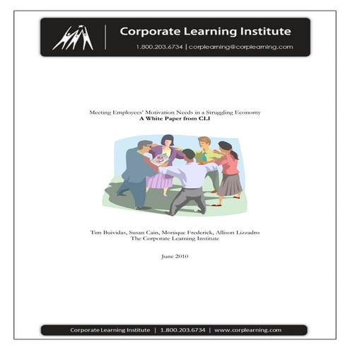 Motivating in a Down Economy