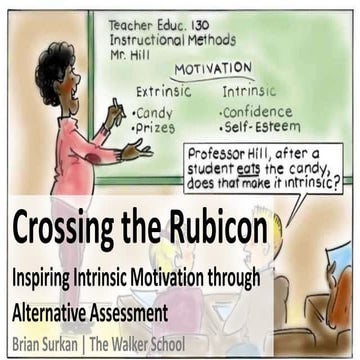 Intrinsically Motivating Student Achievement by Alternative Assessment