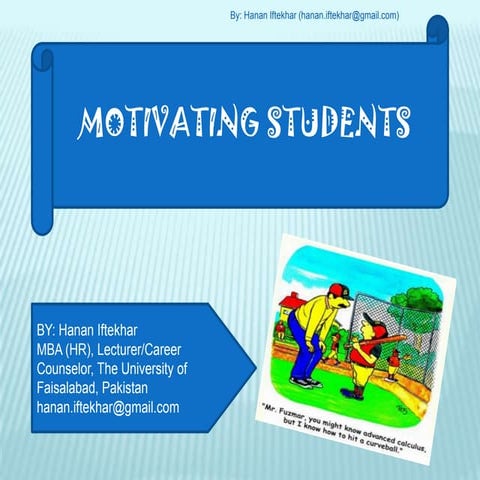 Motivating students